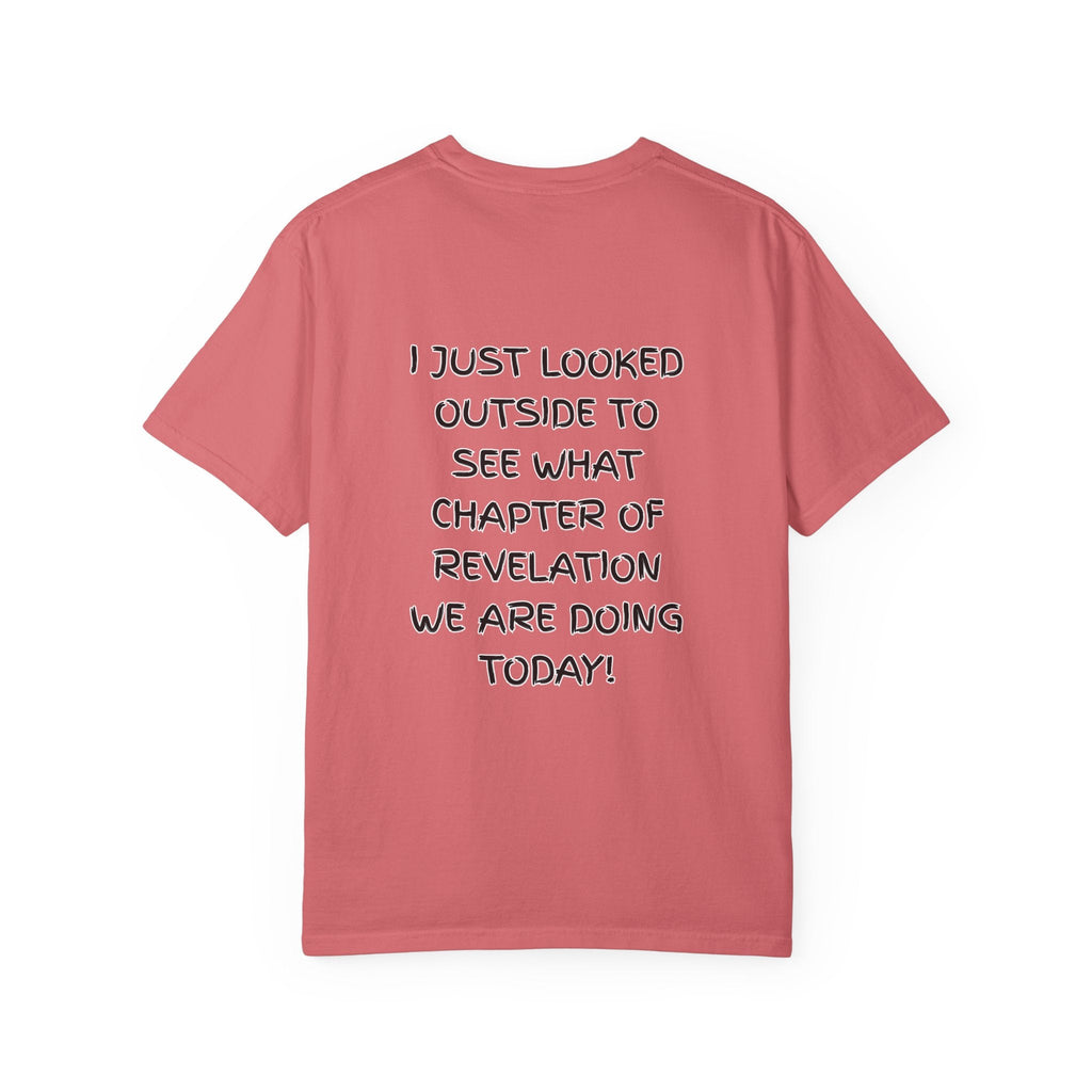 What Chapter of Revelation T-shirt – I Looked Outside My Window Christian T-shirt for End Times Humor & Faith Printify