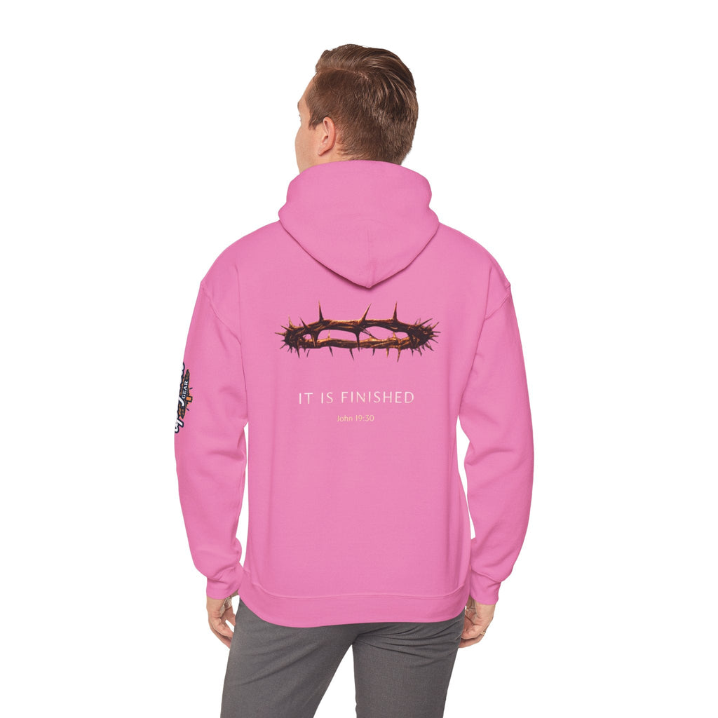 It Is Finished Crown of Thorns Hoodie — Christian John 19:30 Faith Hoodie Printify