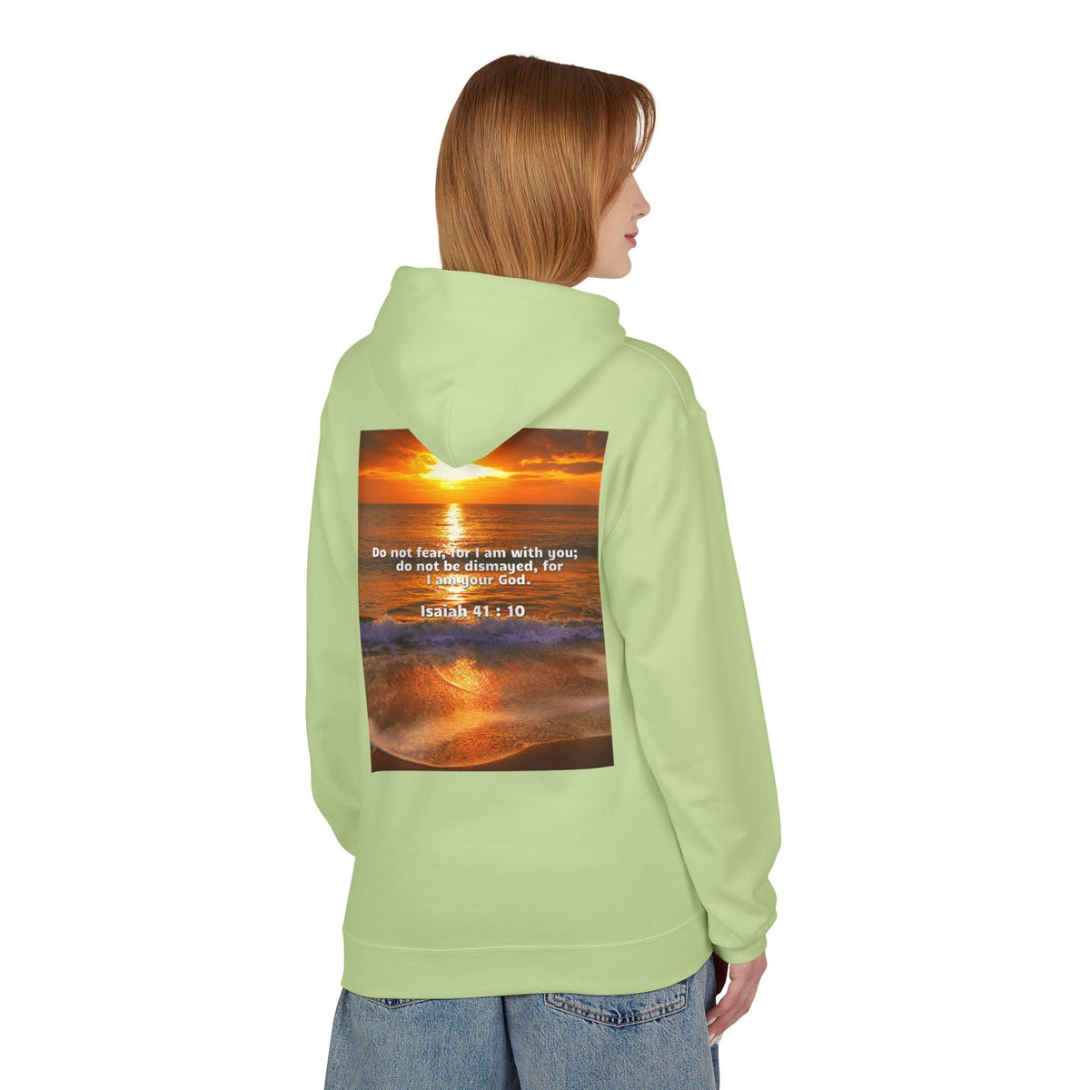 Hoodie - Isaiah 41:10 Bible Verse Religious Design Printify