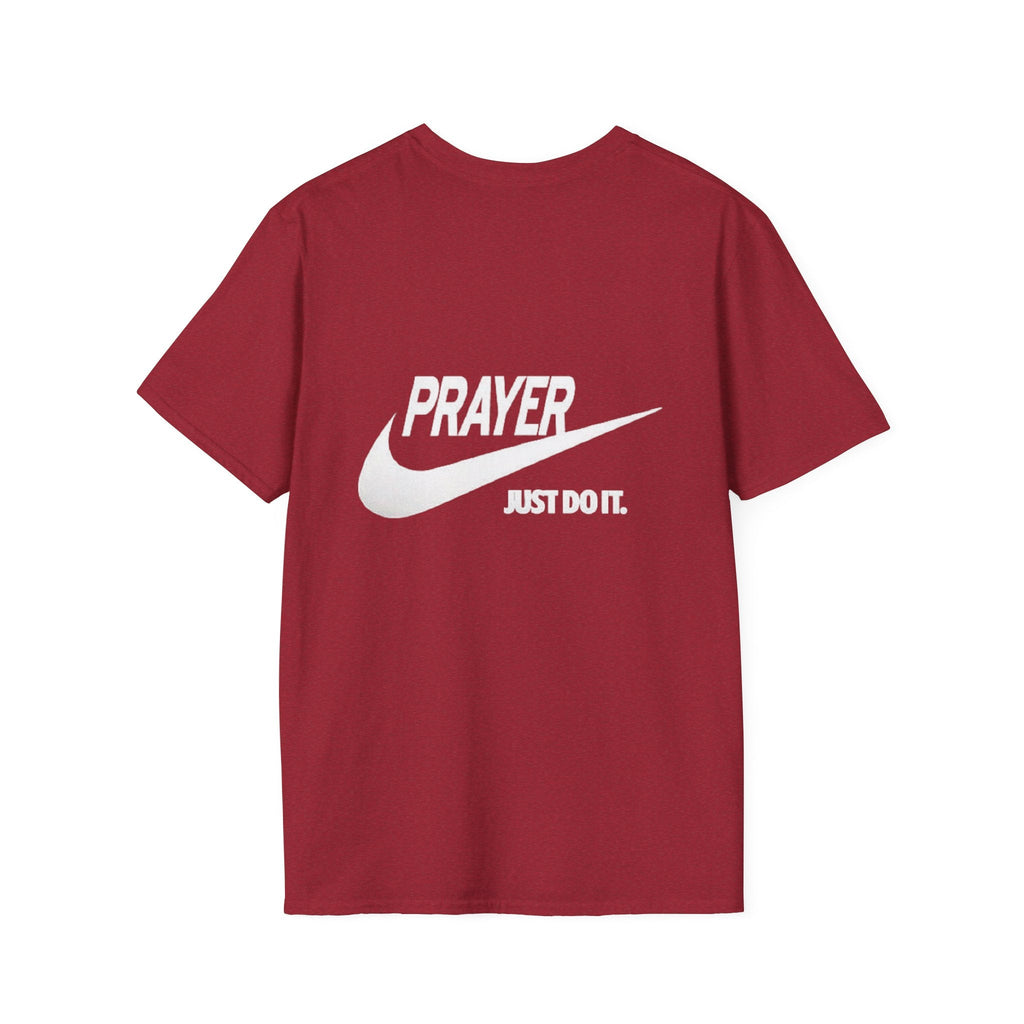 Prayer Just Do It T-shirt - Funny Christian Nike Parody T-shirt - Faith Gear Printify
