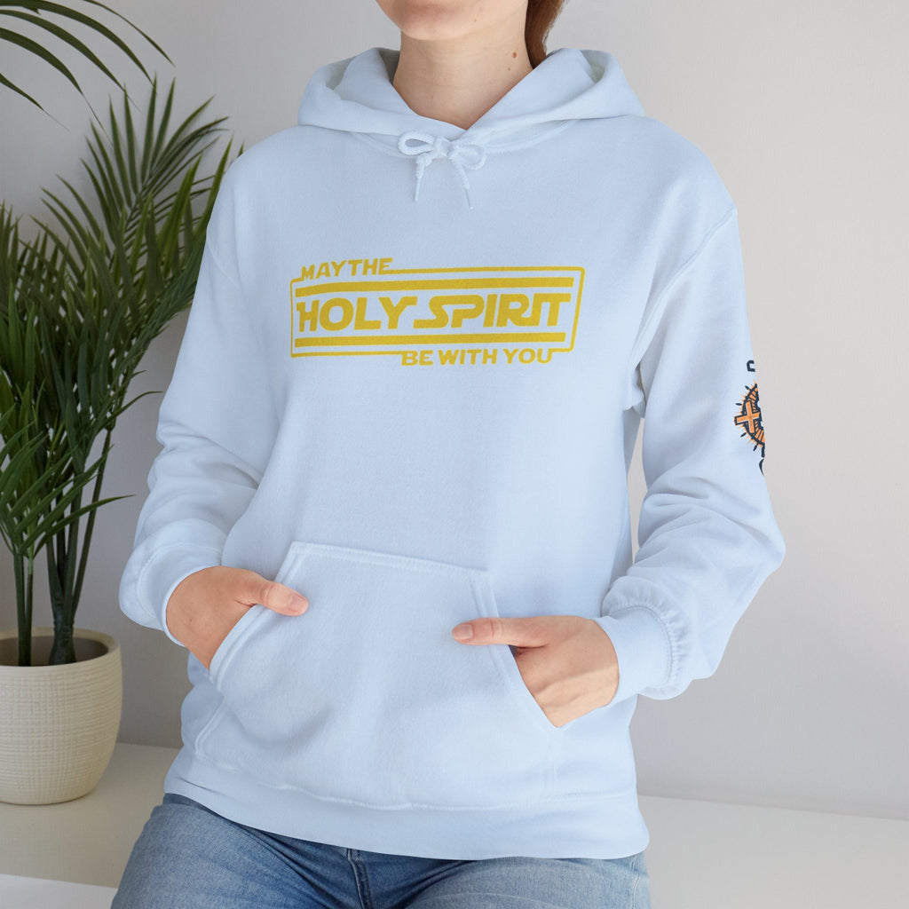 May the Holy Spirit Be With You Hoodie - Christian Star Wars Parody Hoodie Printify