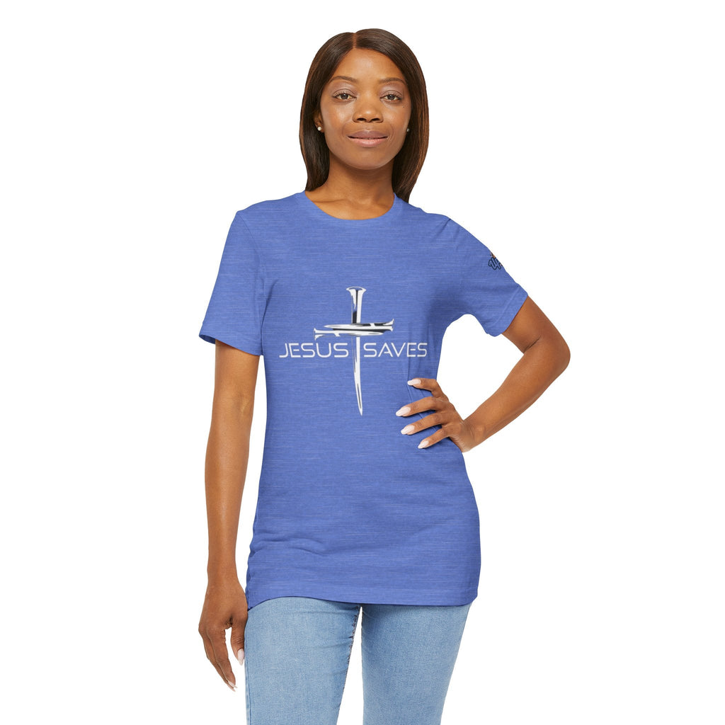 Copy of Jesus Saves T-shirt – 3 Nails Crucifix Cross Christian T-shirt for Redemption Faith & Bold Salvation Printify
