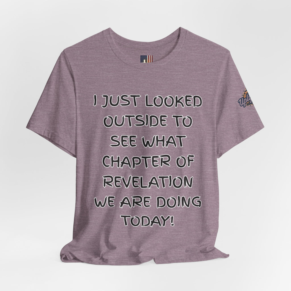 What Chapter of Revelation T-shirt – I Looked Outside My Window Christian T-shirt for End Times Humor & Faith Printify