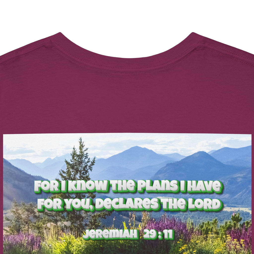 Bible Verse Unisex Tee -  Jeremiah 29 : 11 Printify