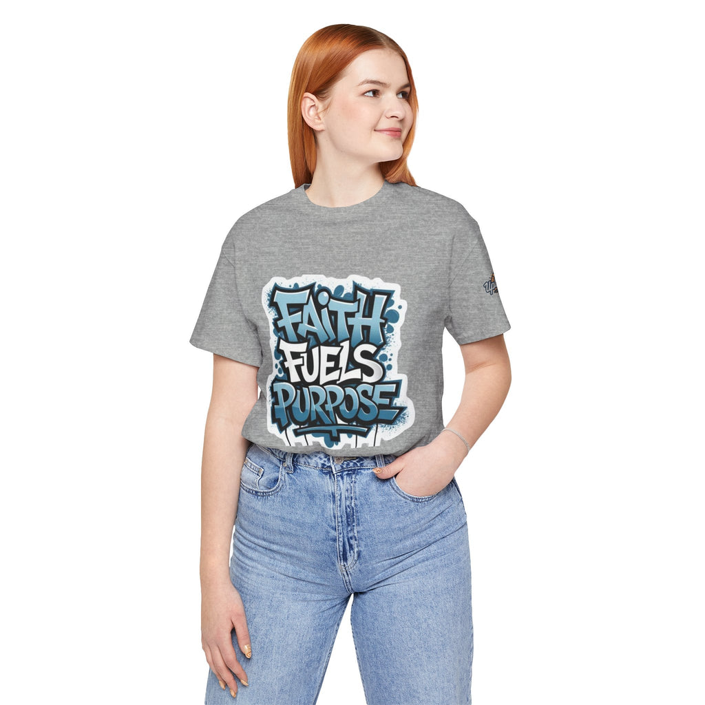 Faith Fuels Purpose T-shirt – Inspirational Christian T-shirt for Divine Drive & Unstoppable Belief Printify