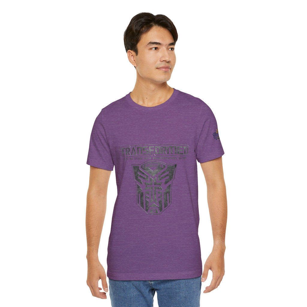 Transformer Logo Christian T-shirt | 2 Corinthians 3:18 Bible Verse T-shirt Printify