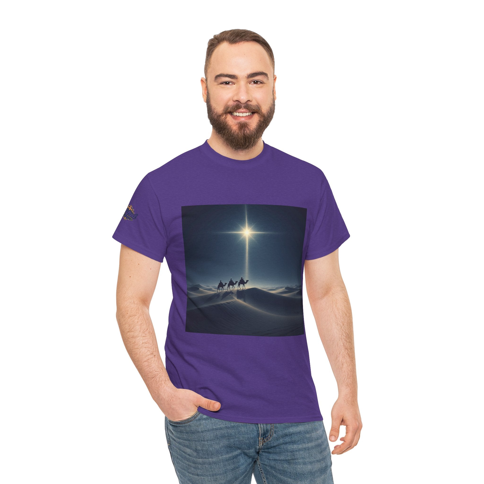 3 Wise Men T-shirt – Magi Camels Nativity Journey Christian Christmas T-shirt for Epiphany Faith & Holy Night Printify