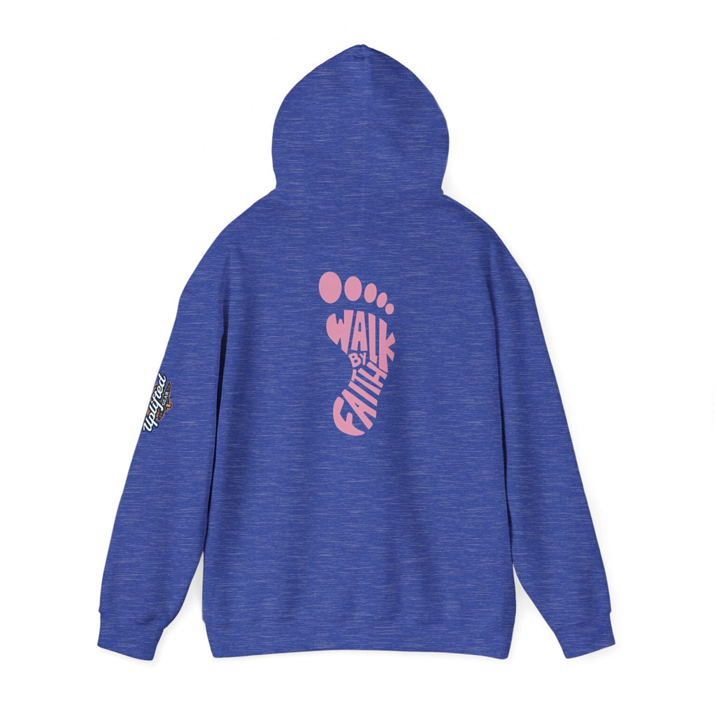Walk By Faith Footprint Hoodie Printify