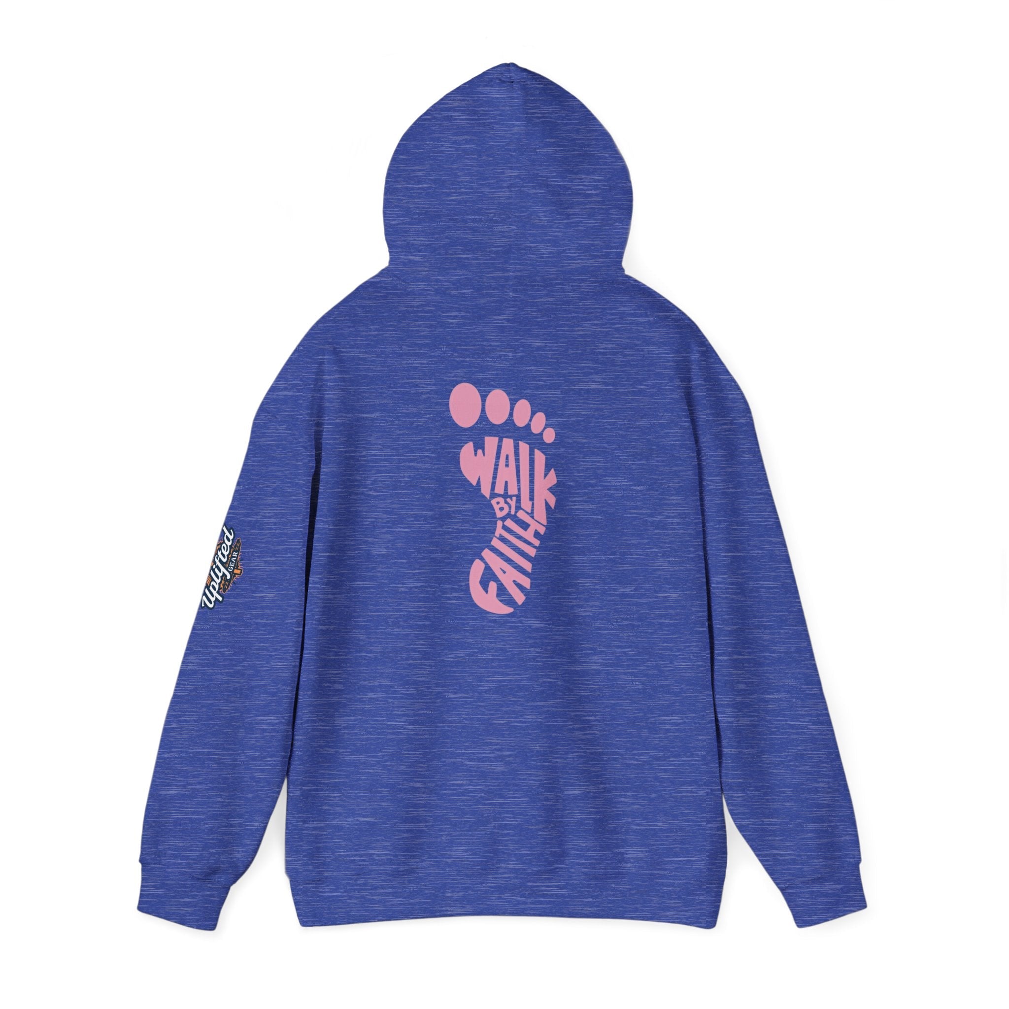 Walk By Faith Footprint Hoodie Printify