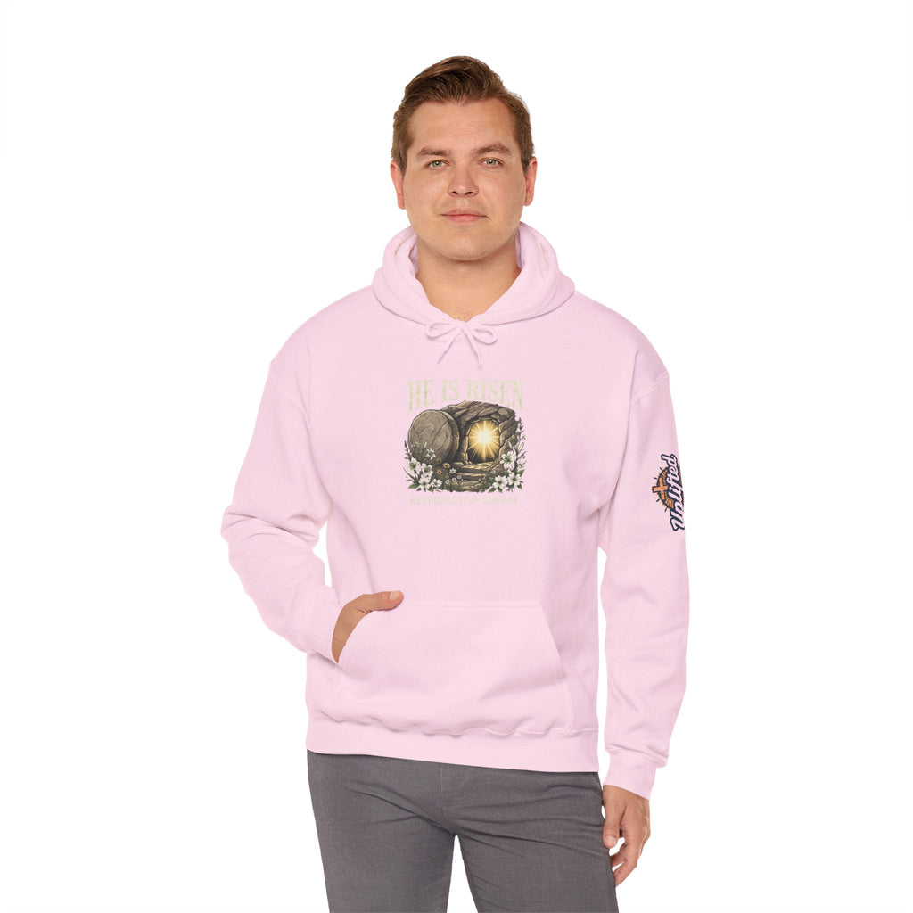 He Is Risen Hoodie — Jesus Christ Resurrection Easter Hoodie Printify