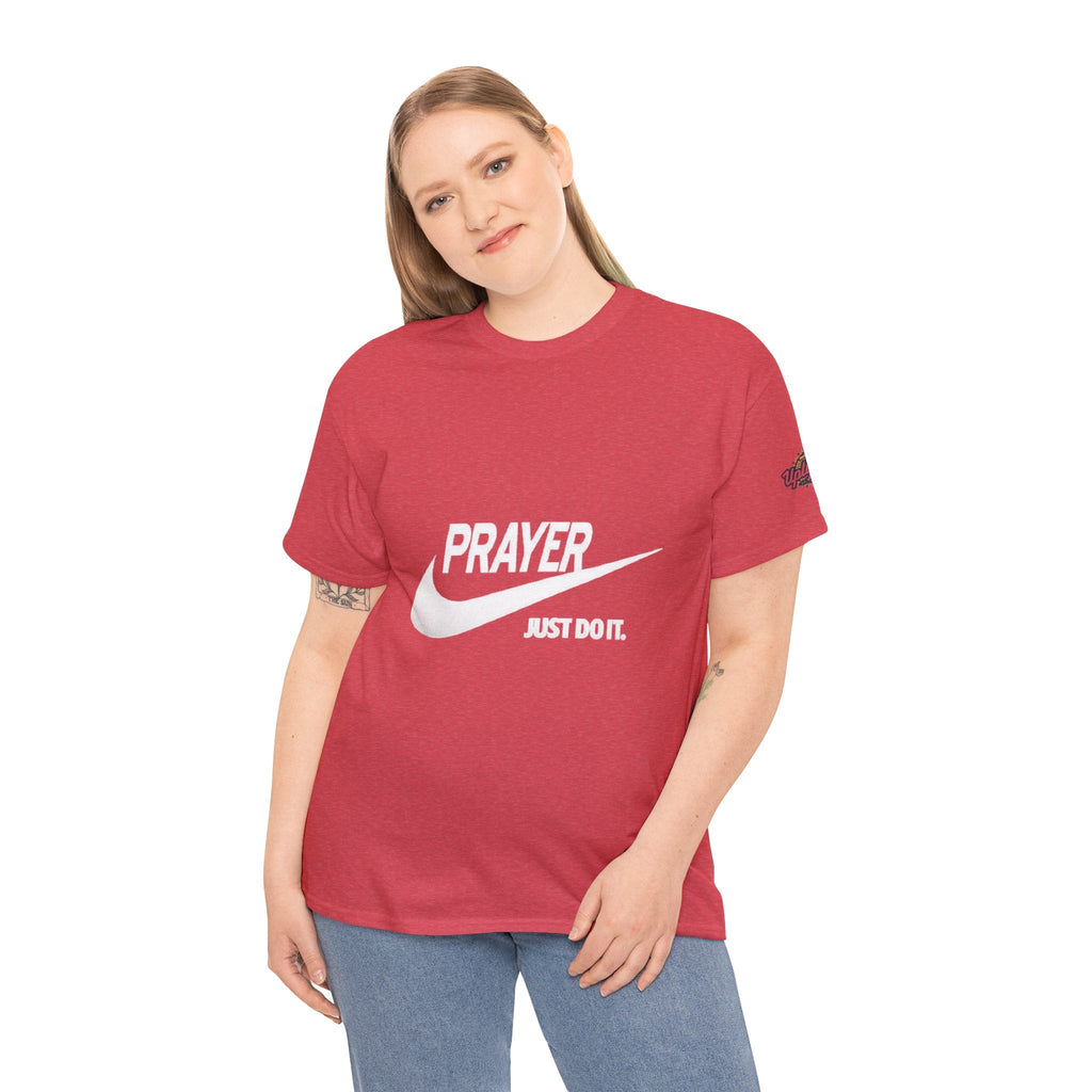 Prayer Just Do It T-shirt - Funny Christian Nike Parody T-shirt - Faith Gear Printify