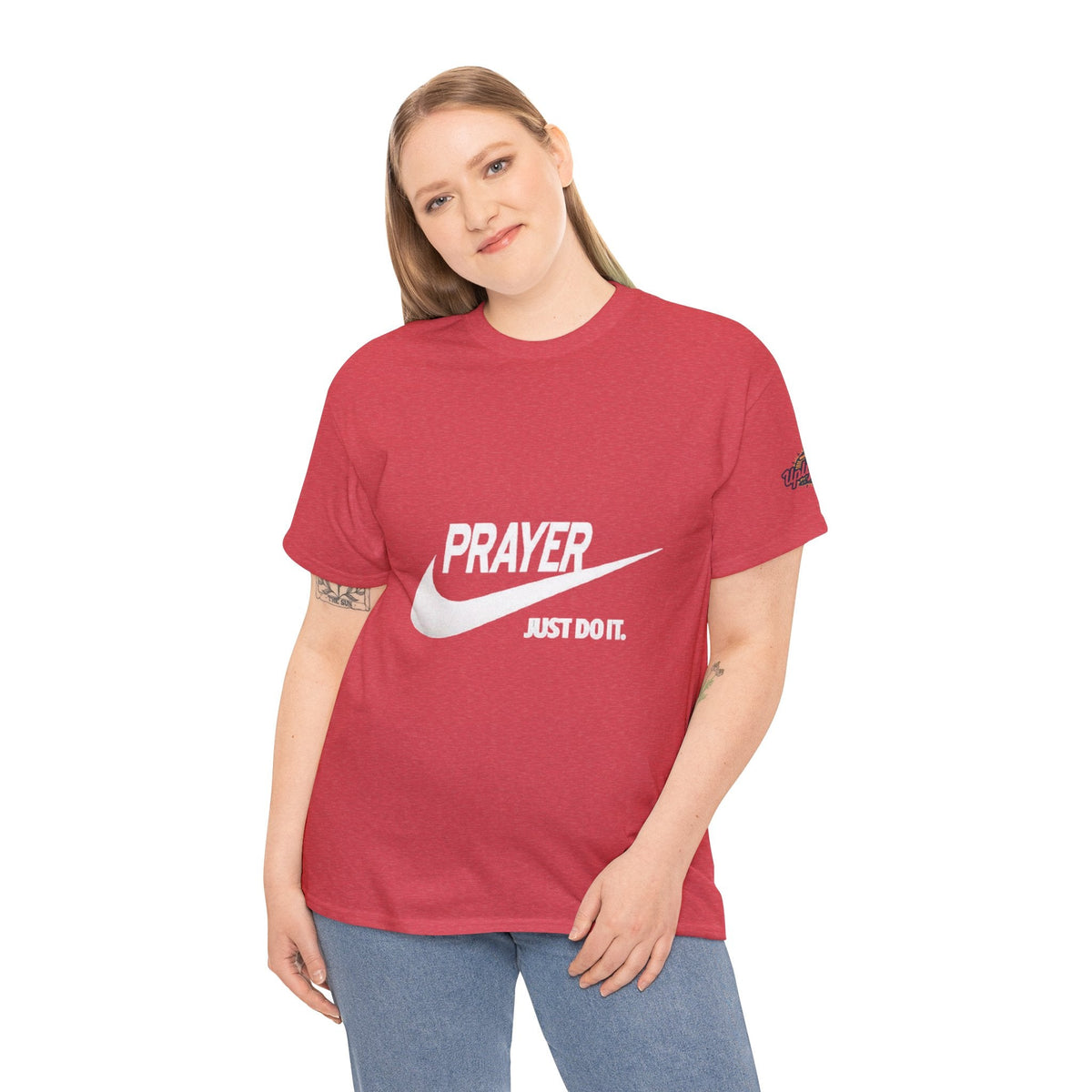 Prayer Just Do It T-shirt - Funny Christian Nike Parody T-shirt - Faith Gear Printify