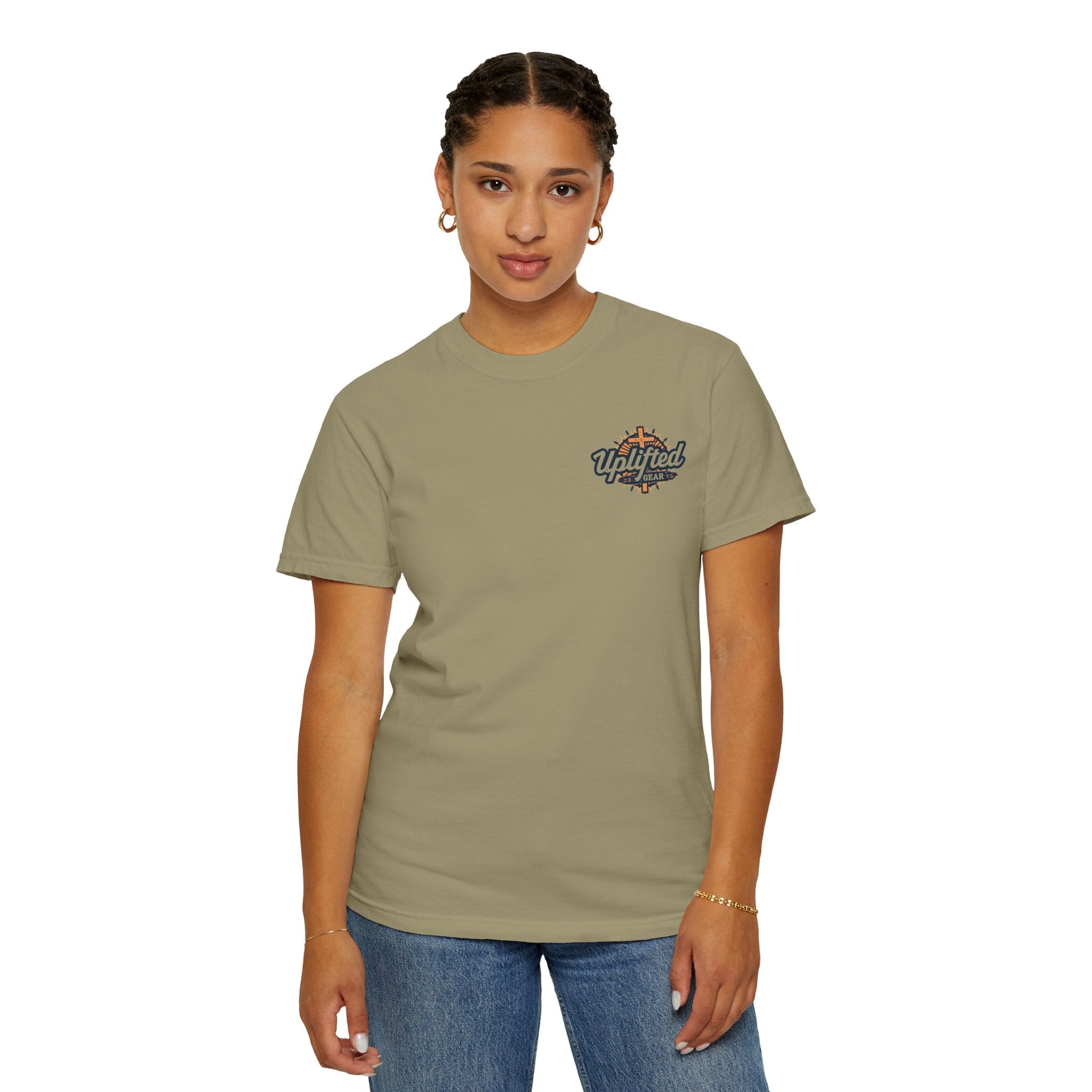 Bible Verse Unisex Garment-Dyed T-shirt - Isaiah 41 : 10 Printify