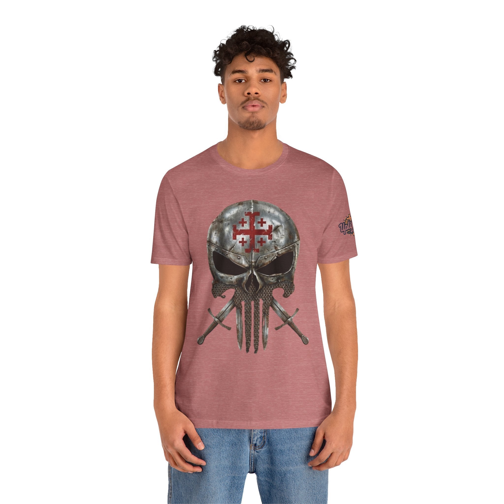Crusader Knight Christian Skull T-shirt - Warrior Armor of God T-shirt Printify