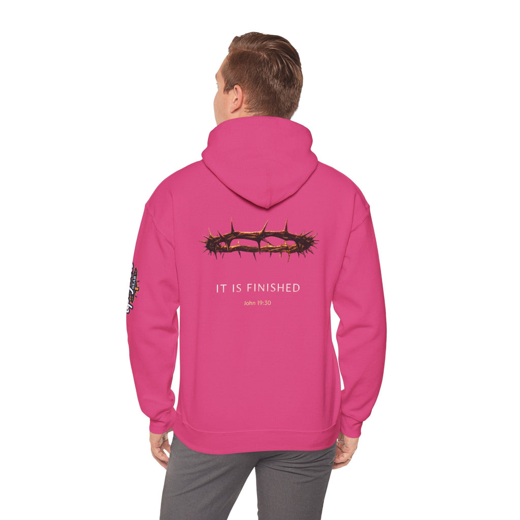 It Is Finished Crown of Thorns Hoodie — Christian John 19:30 Faith Hoodie Printify