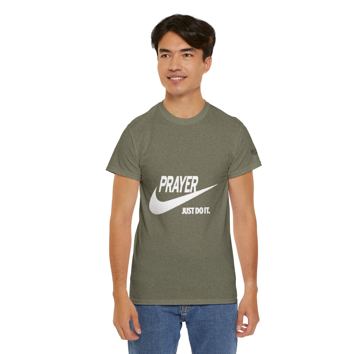 Prayer Just Do It T-shirt - Funny Christian Nike Parody T-shirt - Faith Gear Printify