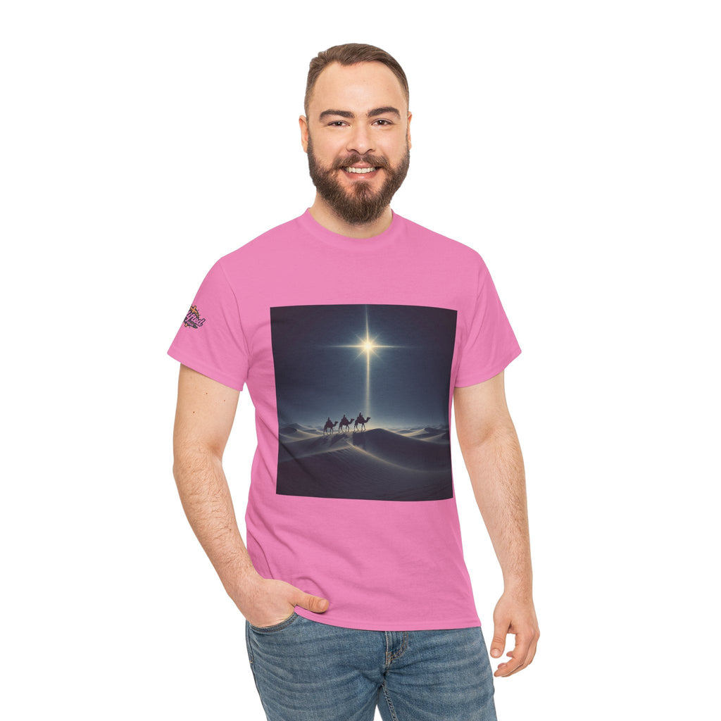 3 Wise Men T-shirt – Magi Camels Nativity Journey Christian Christmas T-shirt for Epiphany Faith & Holy Night Printify