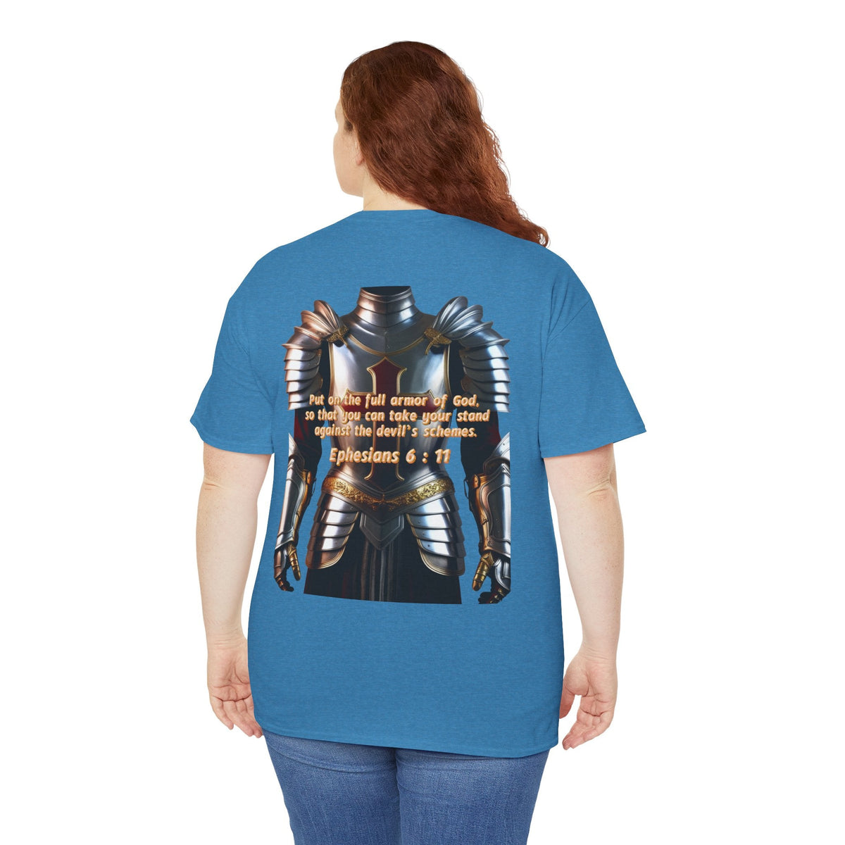Religious Graphic Armor Of God Design - Unisex Heavy Cotton Tee Printify