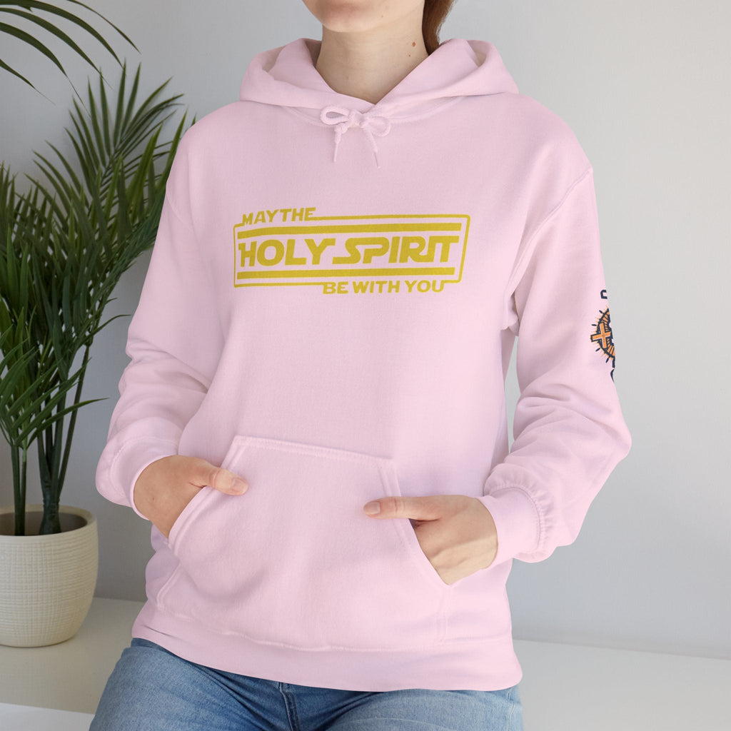 May the Holy Spirit Be With You Hoodie - Christian Star Wars Parody Hoodie Printify