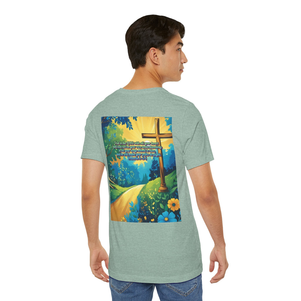 Trust in The Lord Proverbs 3:5-6 Biblical Design Unisex Jersey Short Sleeve Tee Printify