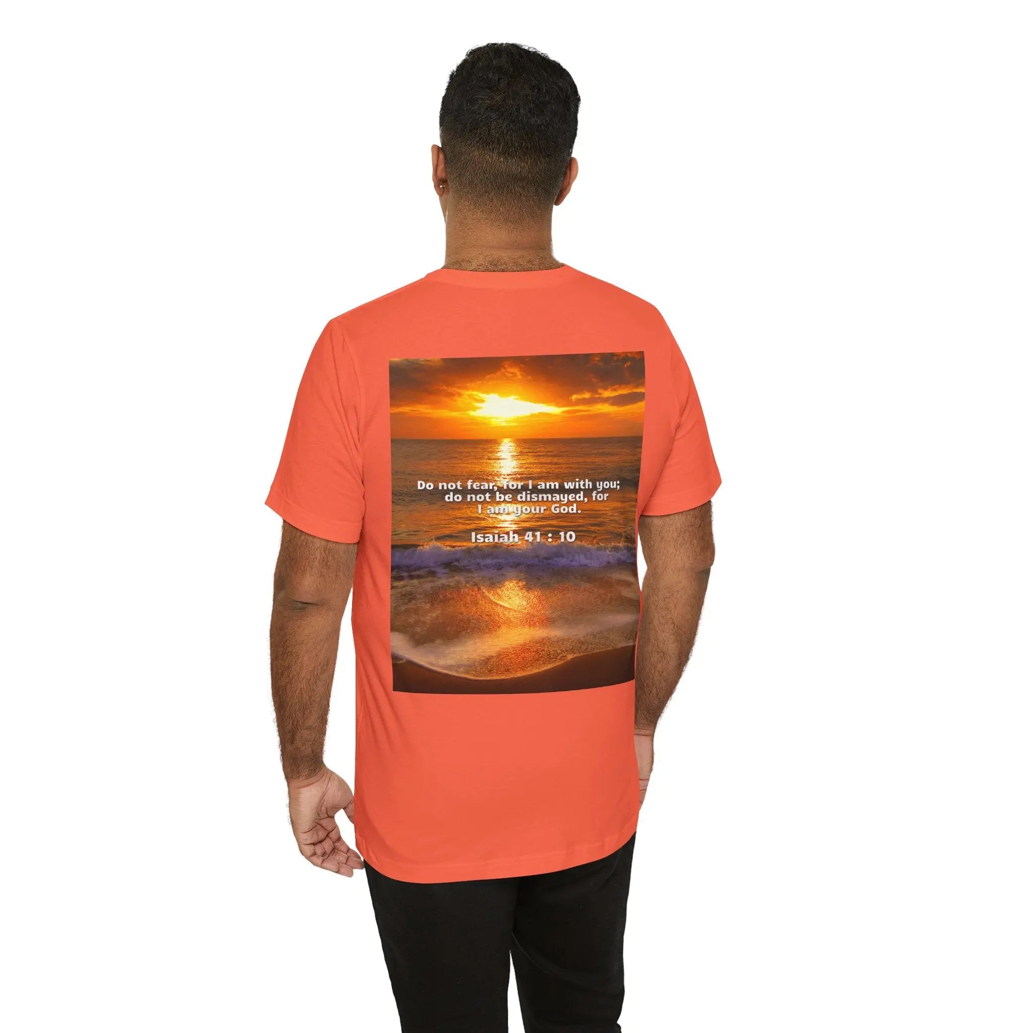 Bible Verse Unisex - Isaiah 41 : 10 Jersey Short Sleeve Tee Printify