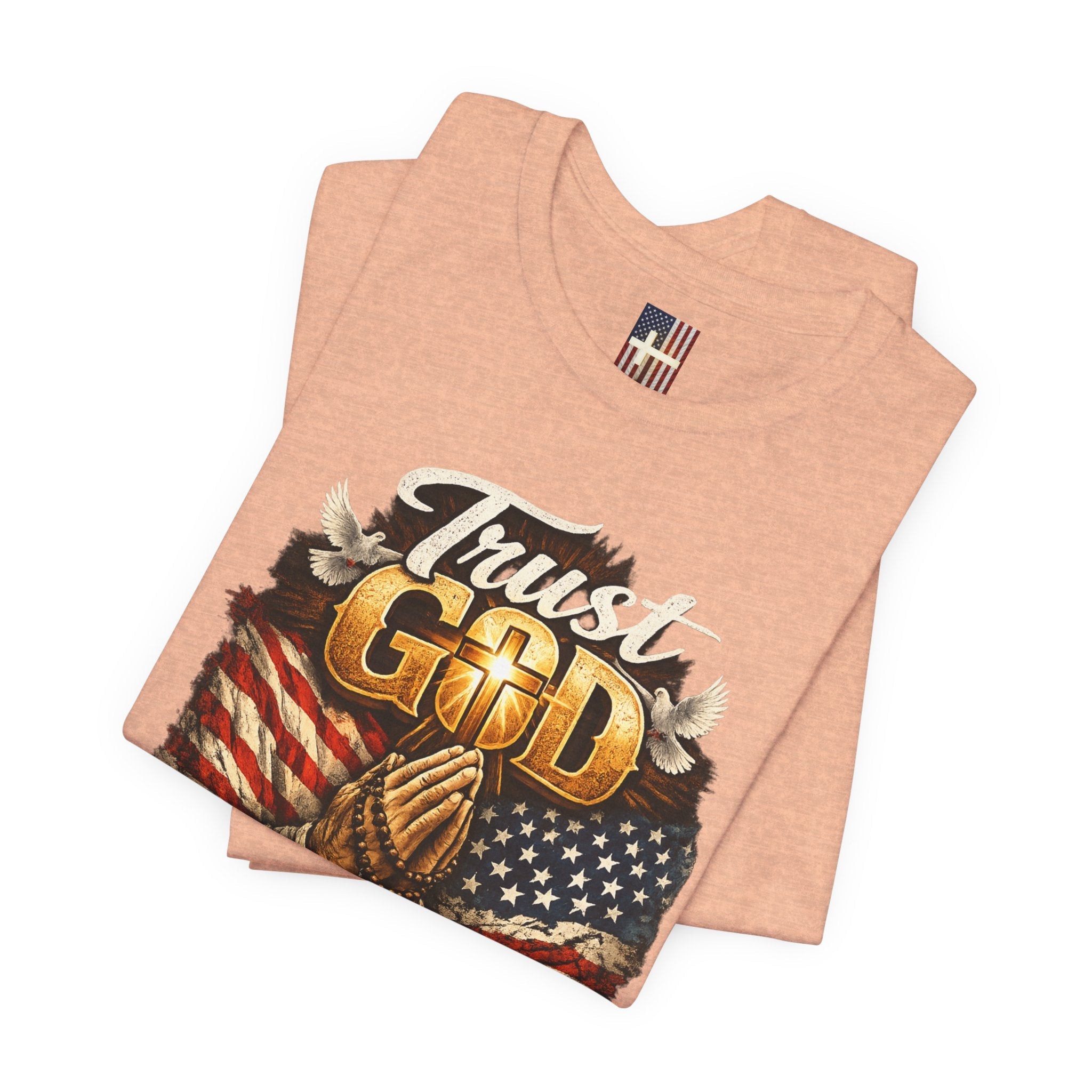 Trust God Not Government T-Shirt — Vintage Patriotic Christian Tee Printify