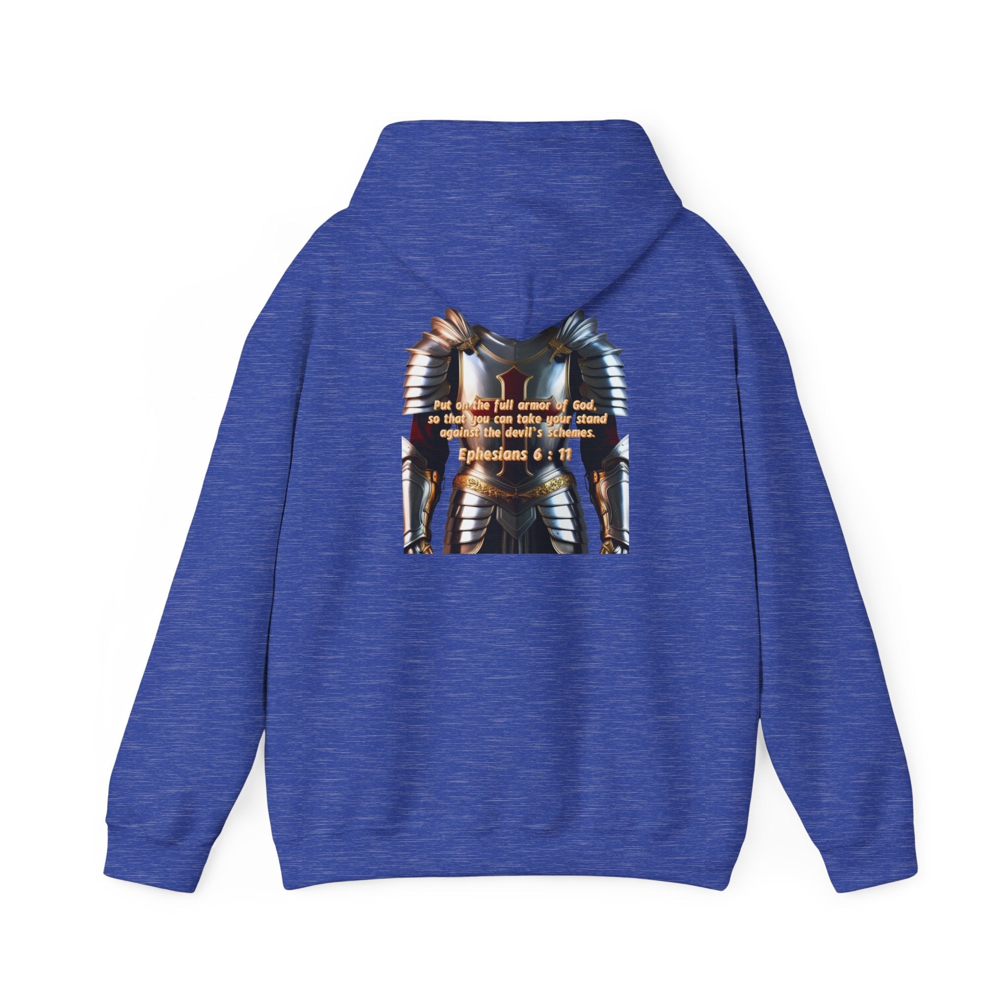 Religious Graphic Armor Of God Design - Unisex Heavy Blend™ Hooded Sweatshirt Printify