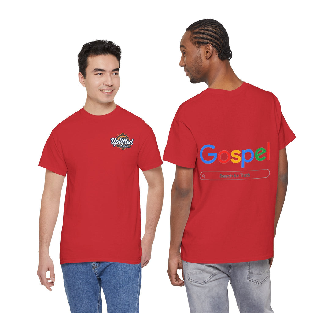 Gospel Graphic Tee — "Gospel" Colorful Logo Christian T-Shirt Printify