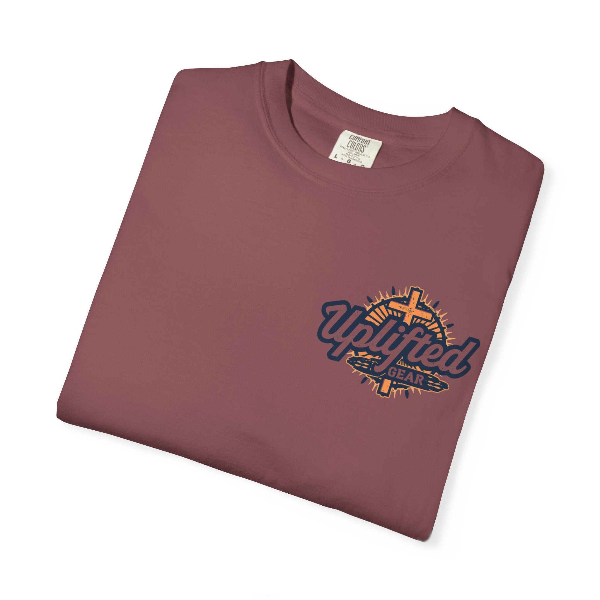 Religious Graphic Tee with Armor Of God Design - Unisex Garment-Dyed T-shirt Printify