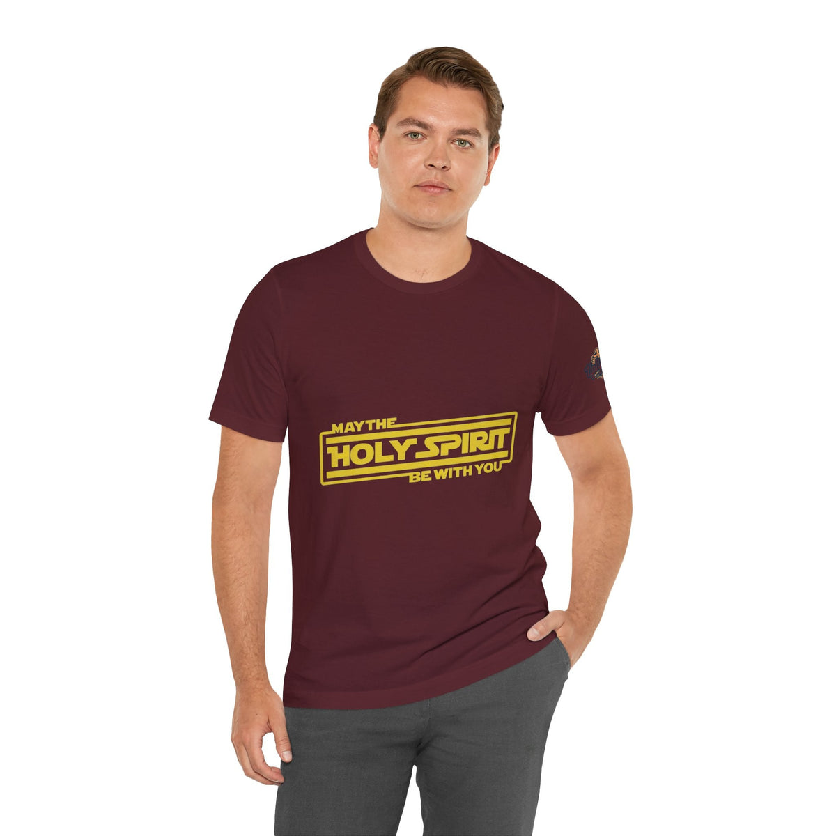 May the Holy Spirit Be With You T-shirt - Christian Star Wars Parody T-shirt Printify