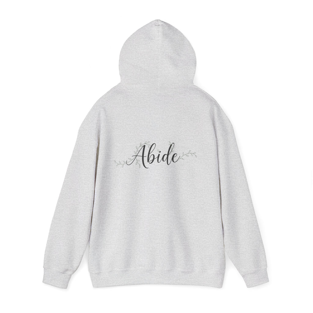 Abide Hoodie – Vine Wrapped John 15:5 Christian Hoodie for Cozy Devotion Printify