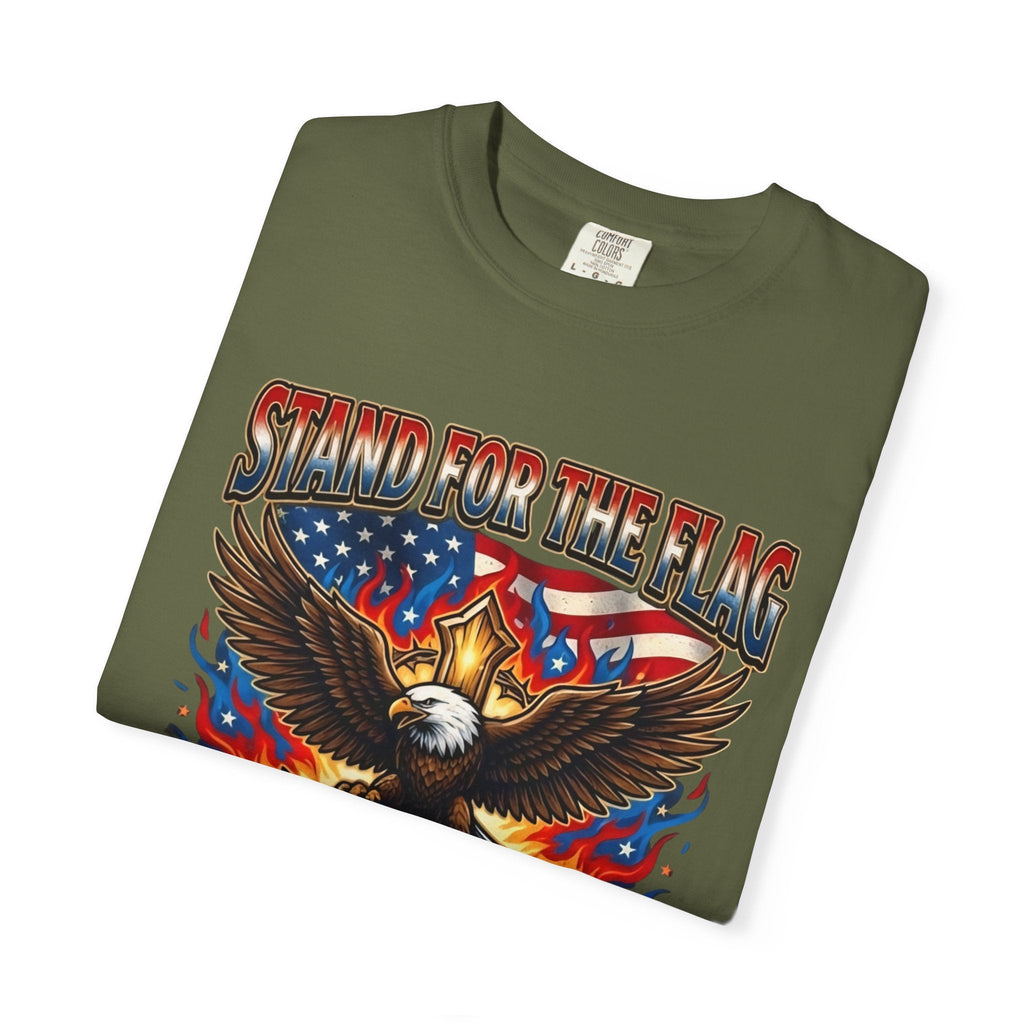 Stand for the Flag Kneel for the Cross T-shirt | Patriotic Eagle T-shirt Printify