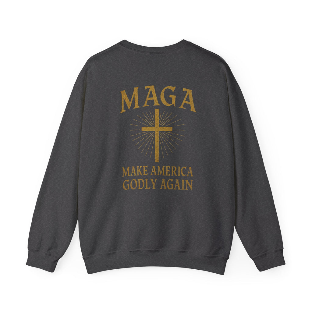 Make America Godly Again Sweatshirt – MAGA Christian Patriotic Hoodie for Faith & Freedom Printify