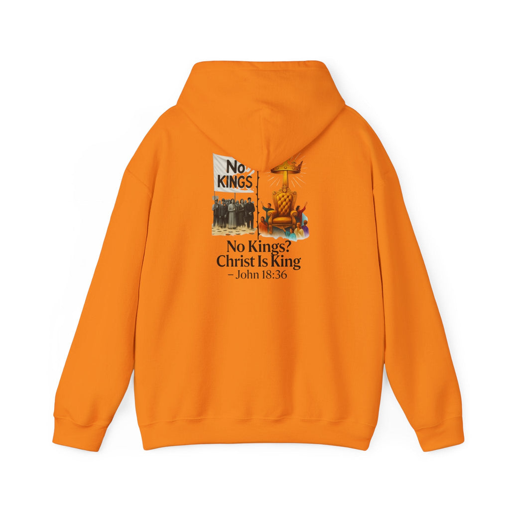 No Kings? Christ is King Hoodie – Bold Christian Hoodie for Sovereign Faith Printify