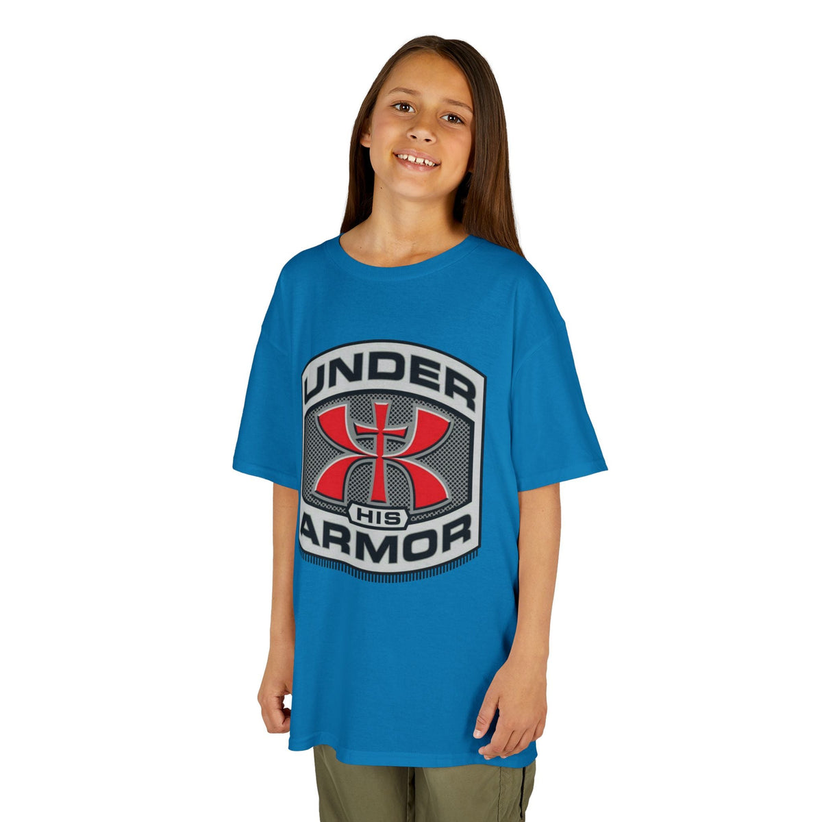 Under HIS Armor Christian T-Shirt — Faith-Inspired Under Armour Style Printify