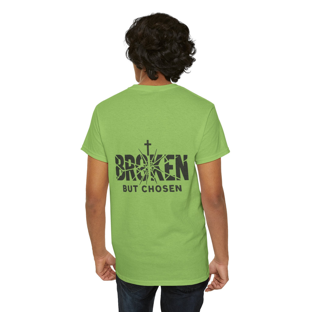 Broken But Chosen T-Shirt — Inspirational Faith Graphic Tee Printify