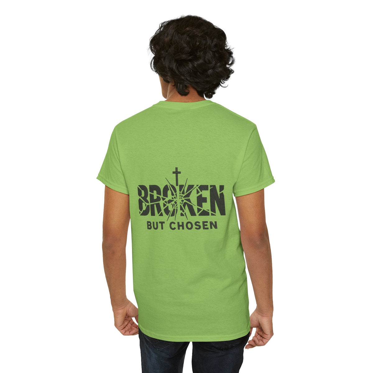 Broken But Chosen T-Shirt — Inspirational Faith Graphic Tee Printify