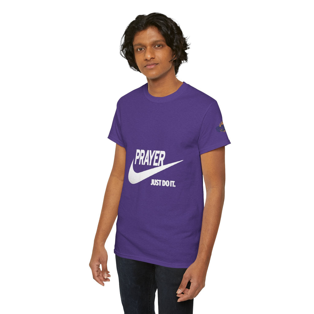 Prayer Just Do It T-shirt - Funny Christian Nike Parody T-shirt - Faith Gear Printify