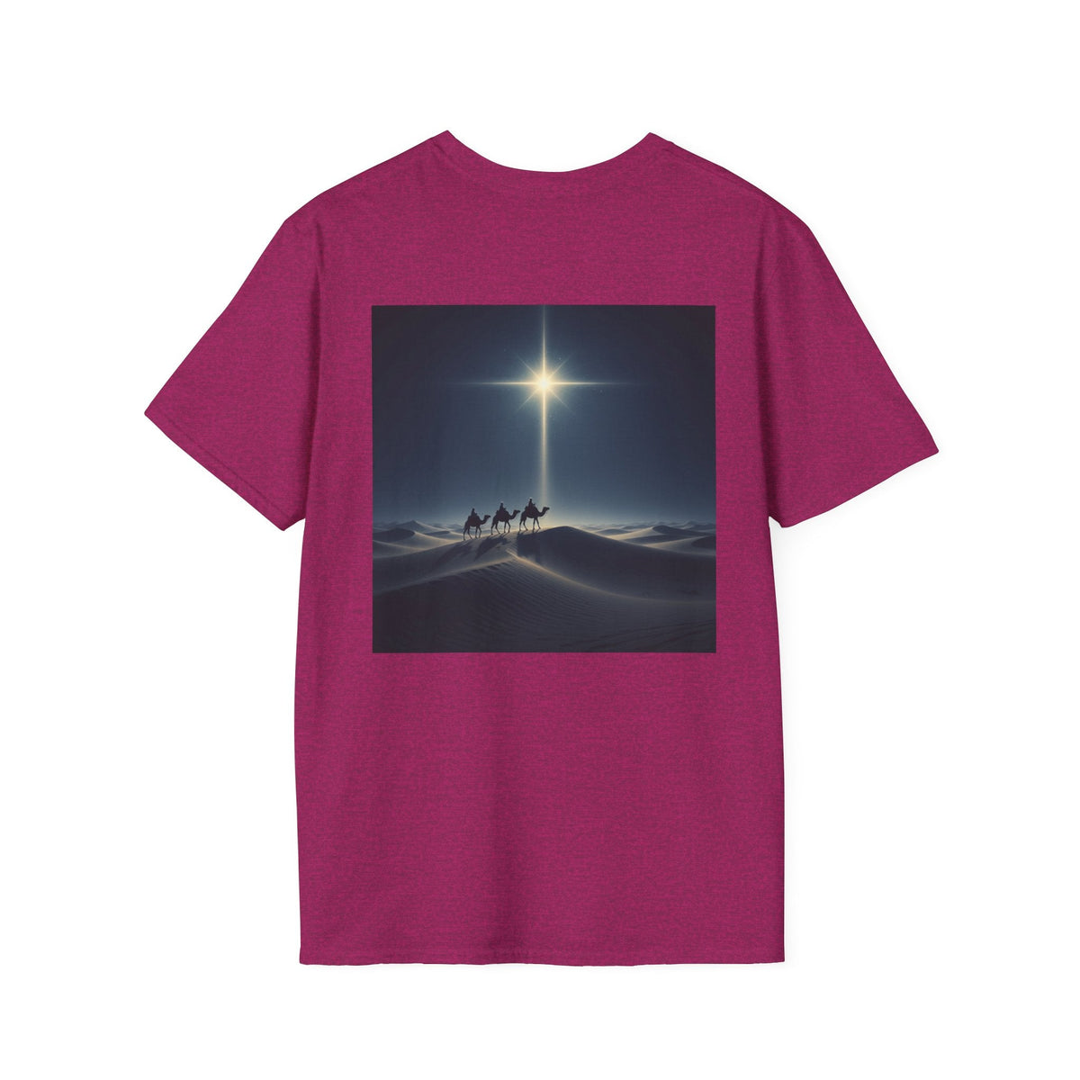 3 Wise Men T-shirt – Magi Camels Nativity Journey Christian Christmas T-shirt for Epiphany Faith & Holy Night Printify