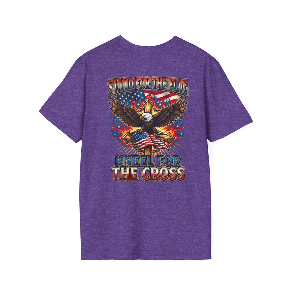 Stand for the Flag Kneel for the Cross T-shirt | Patriotic Eagle T-shirt Printify