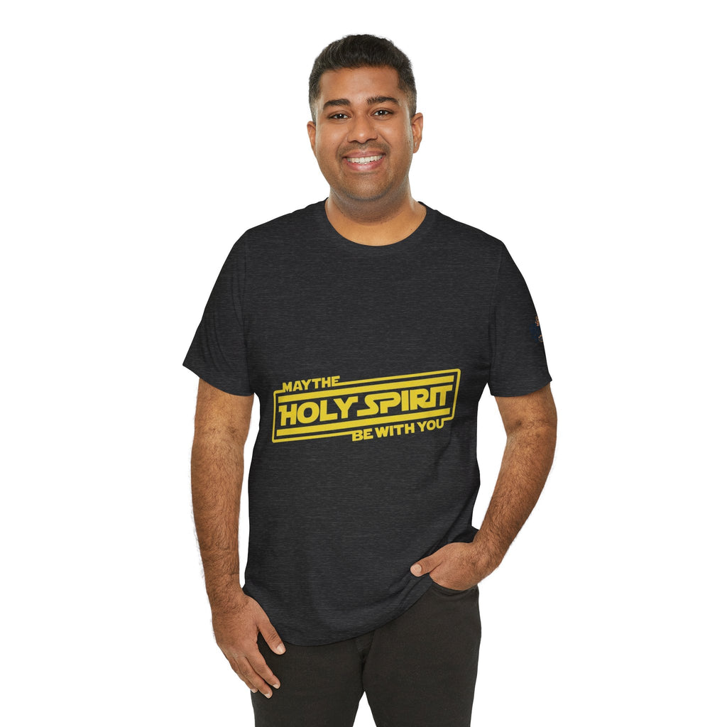 May the Holy Spirit Be With You T-shirt - Christian Star Wars Parody T-shirt Printify