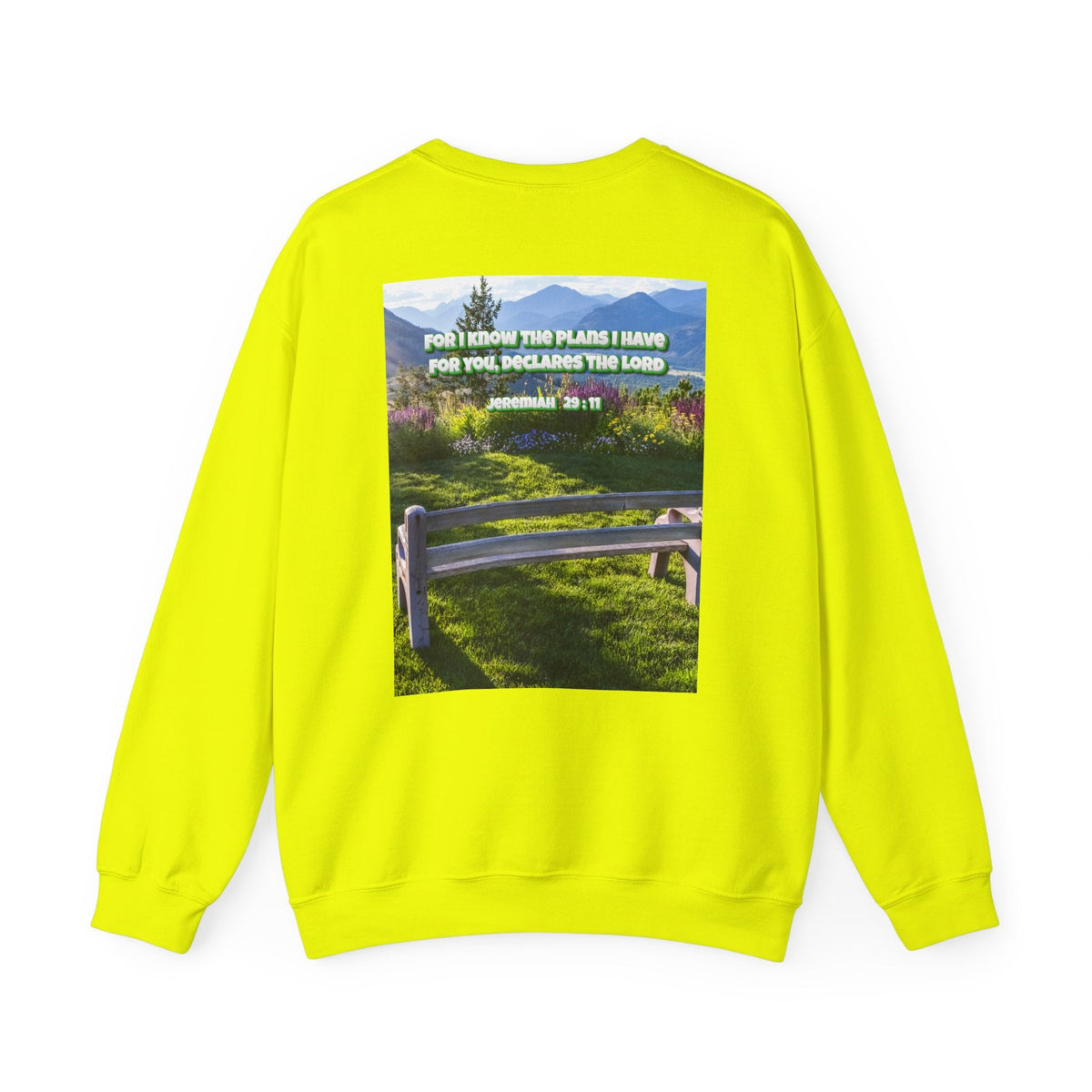 Bible Verse Unisex Heavy Blend™ Crewneck Sweatshirt -  Jeremiah 29 : 11 Printify