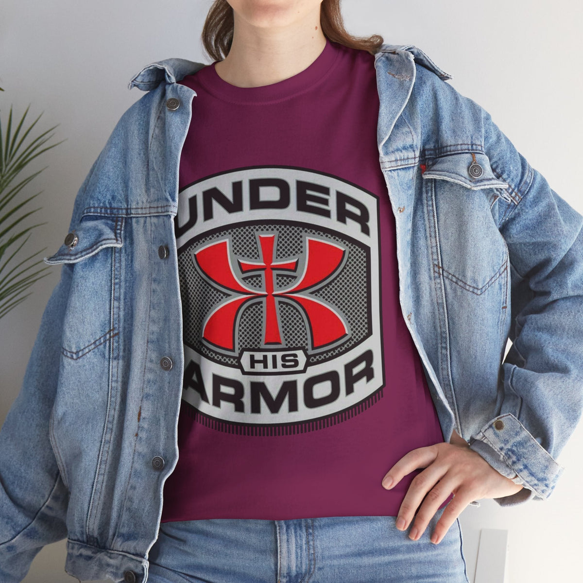 Under HIS Armor Christian T-Shirt — Faith-Inspired Under Armour Style Printify