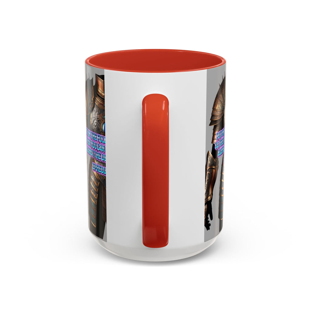 Religious Graphic Armor Of God Design - Accent Coffee Mug (11, 15oz) Printify