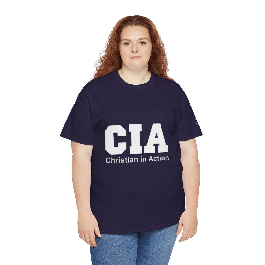 CIA Christian in Action T-shirt - Funny Faith Parody T-shirt - Mission Ready Apparel Printify