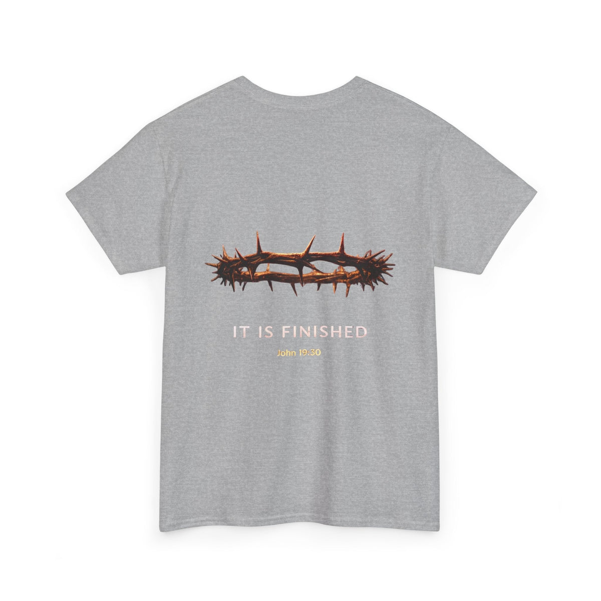 It Is Finished Crown of Thorns Tee — Christian John 19:30 Faith Shirt Printify
