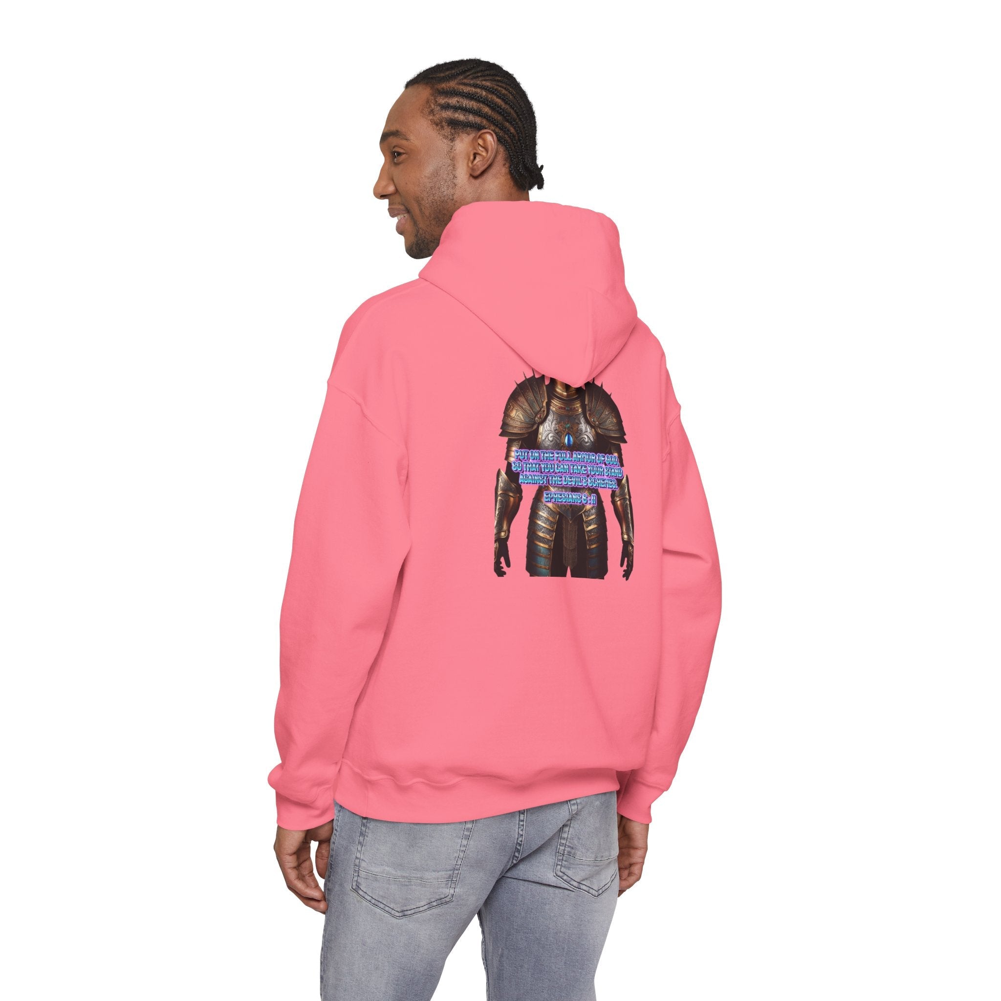 Religious Graphic Armor Of God Design - Unisex Heavy Blend™ Hooded Sweatshirt Printify