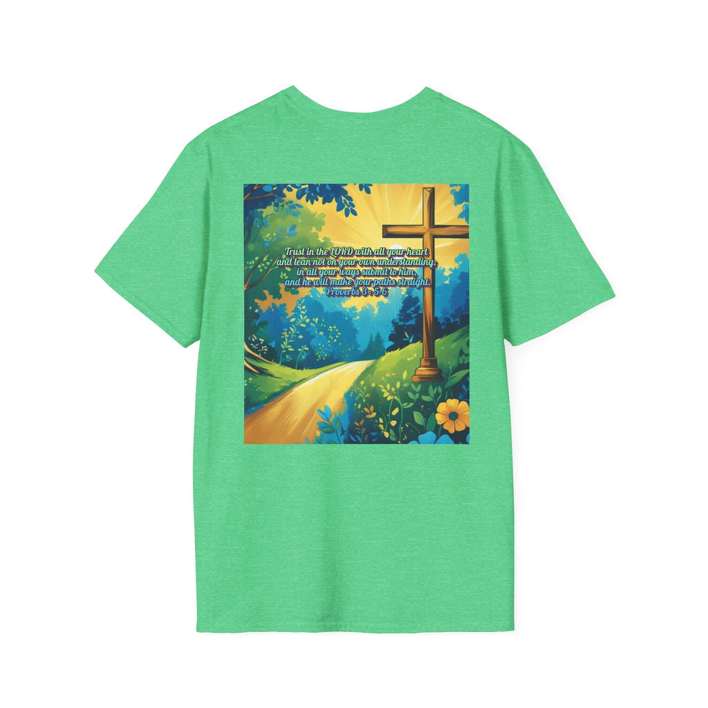 Trust in The Lord Proverbs 3:5-6 Biblical Design Unisex Softstyle T-Shirt Printify