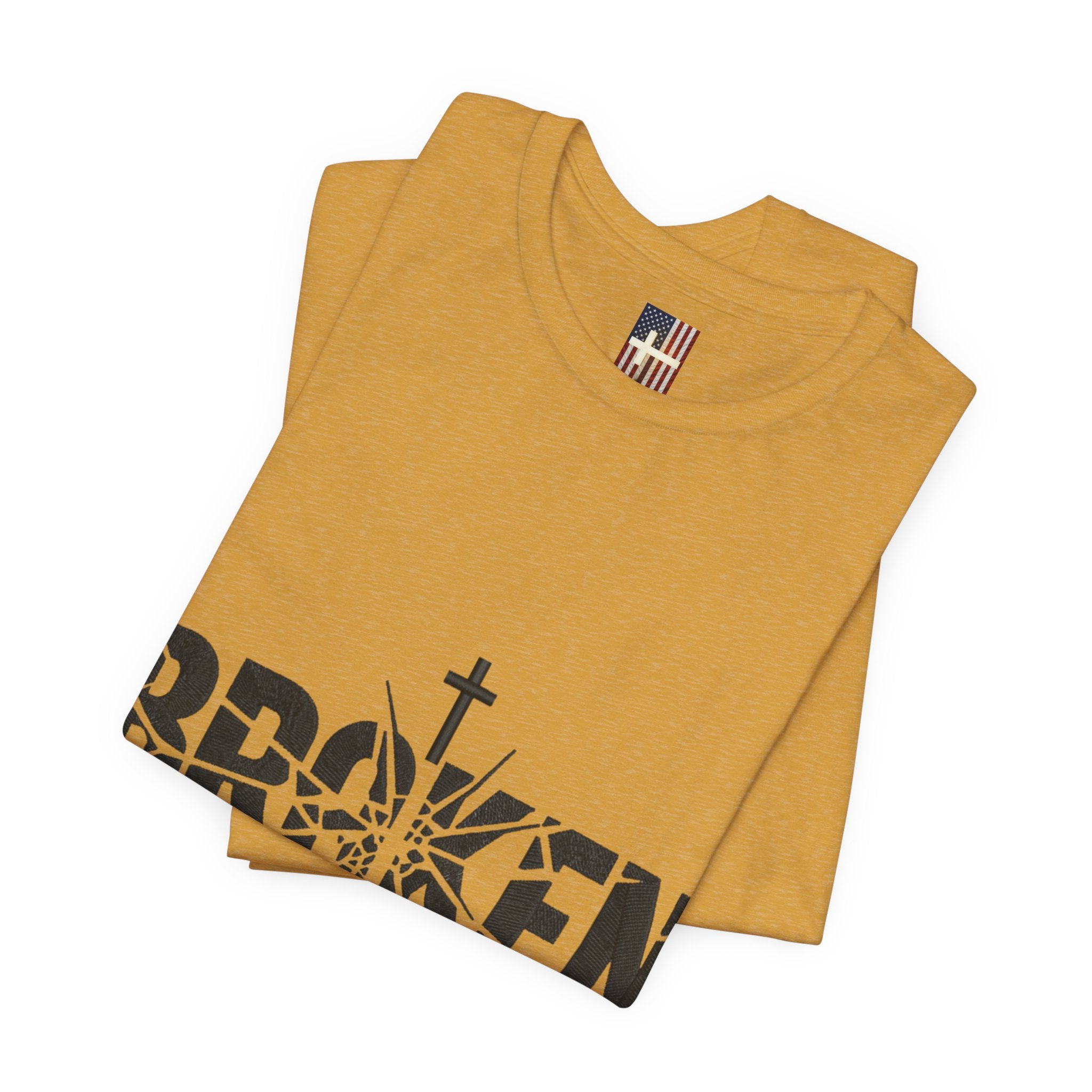Broken But Chosen T-Shirt — Inspirational Faith Graphic Tee Printify
