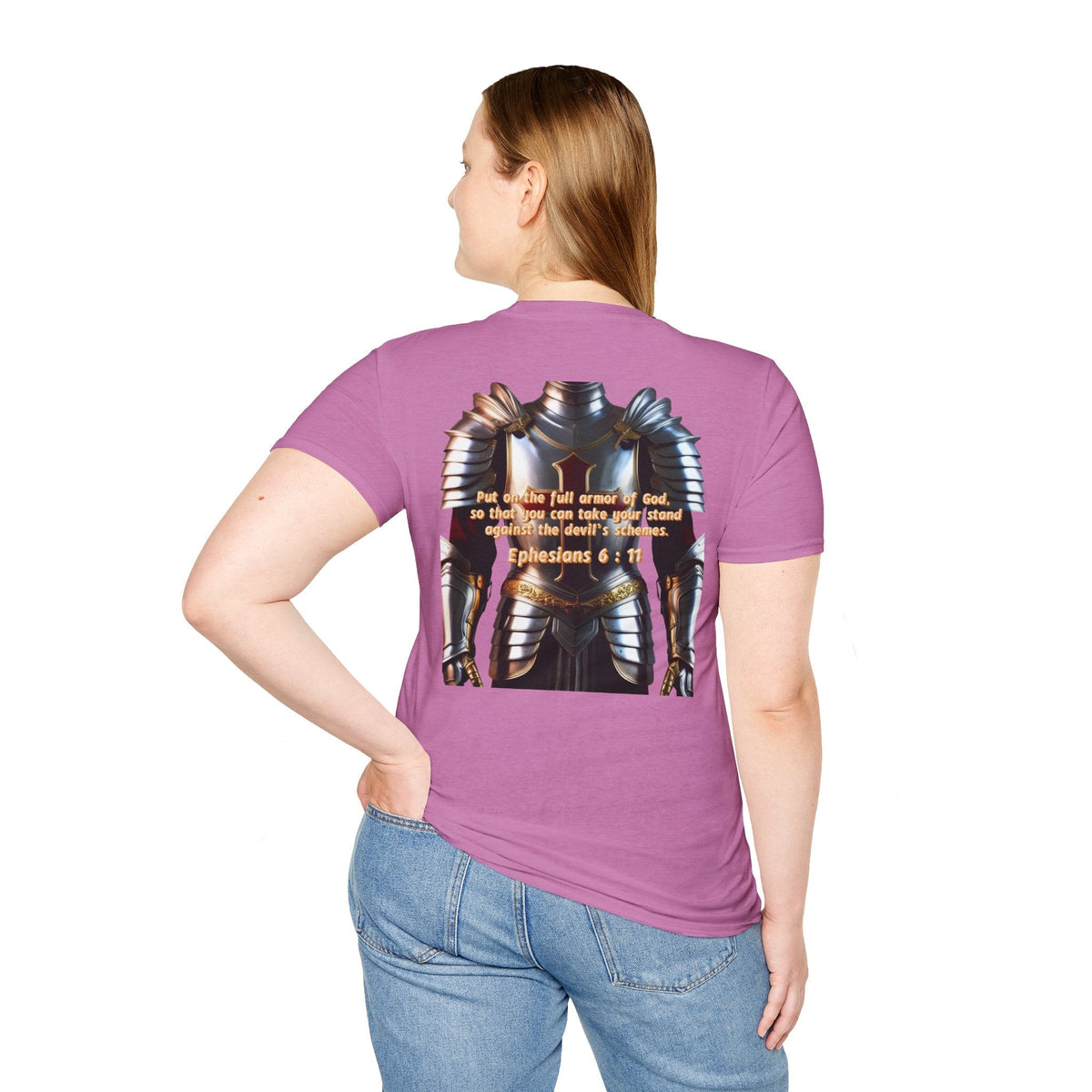 Religious Graphic Armor Of God Design - Unisex Softstyle T-Shirt Printify